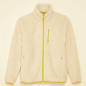 Girlfriend Collective Cream Recycled Full-Zip Fleece